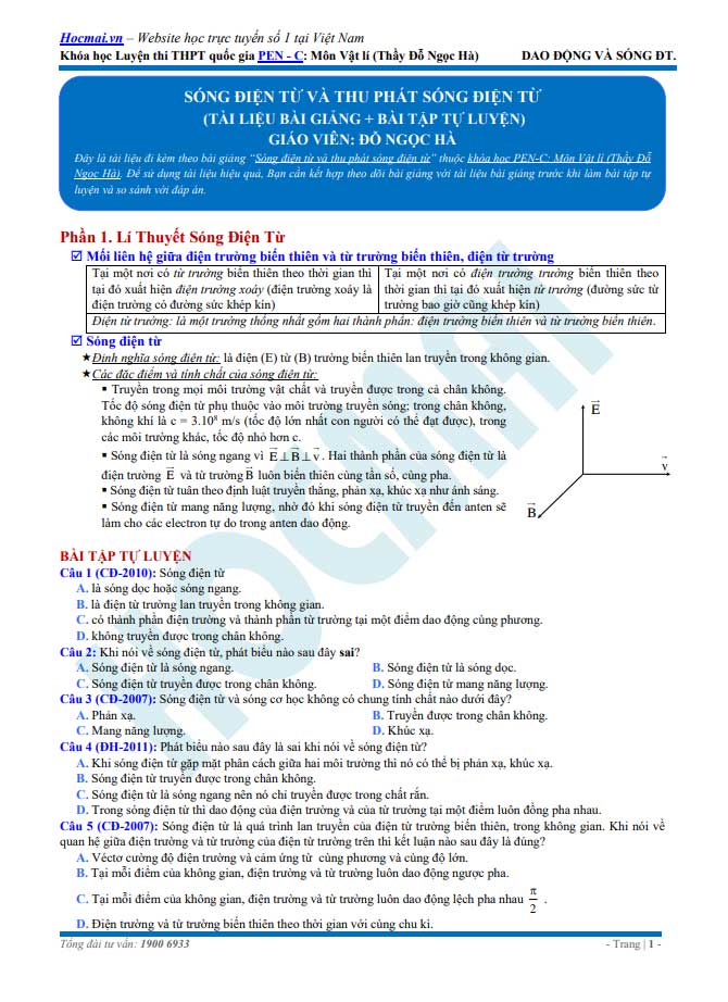 image for page Tài liệu và tổng hợp đề thi môn vật lý THPTQG