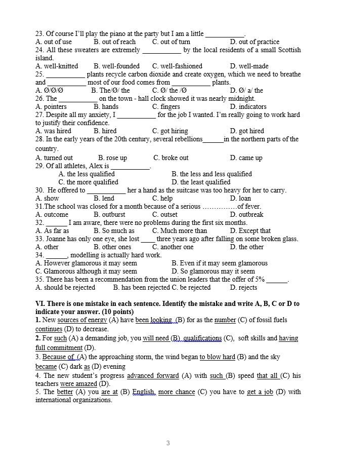 image for page Bộ đề thi học sinh giỏi tiếng anh lớp 9