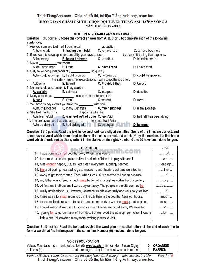 image for page Bộ đề thi học sinh giỏi tiếng anh lớp 9