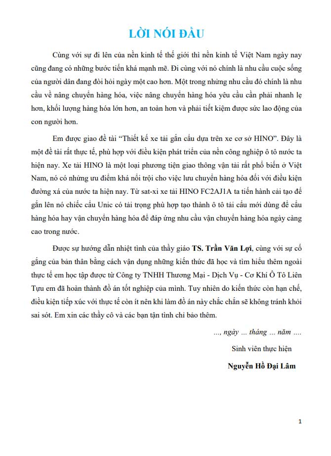 image for page Thiết kế xe tải gắn cẩu dựa trên xe cơ sở HINO