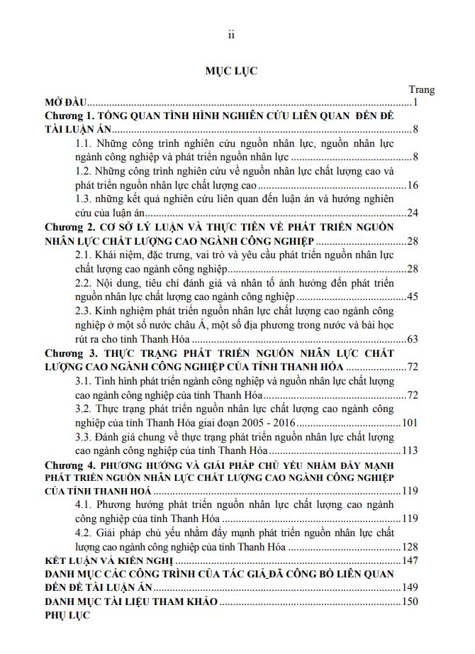 image for page Phát triển nguồn nhân lực chất lượng cao ngành công nghiệp của tỉnh Thanh Hoá