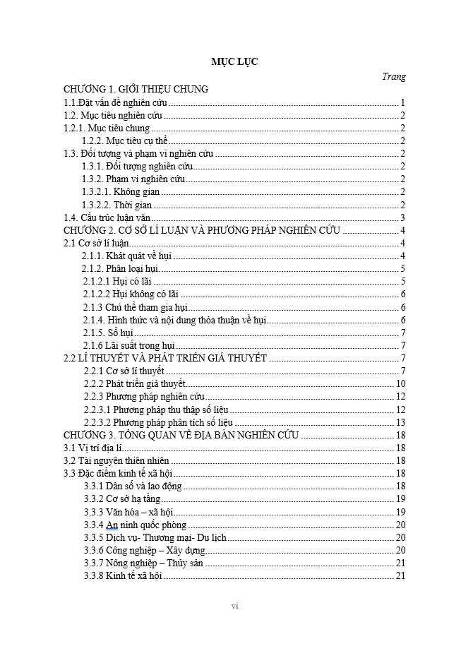 image for page Phân tích các yếu tố tác động đến quyết định tham gia hụi của hộ gia đình trên địa bàn thành phố châu đốc