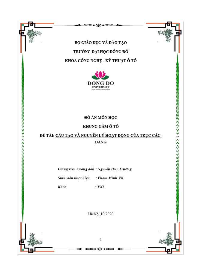 Cấu tạo và nguyên lý hoạt động của trục các-đăng