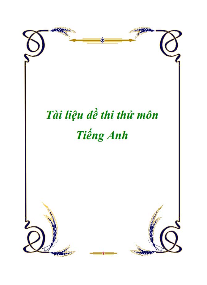 image for page Tổng hợp các chuyên đề, đề cương môn tiếng anh 