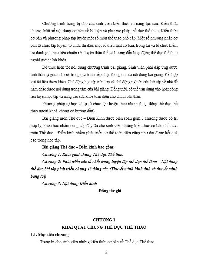image for page BÀI GIẢNG THỂ DỤC – ĐIỀN KINH