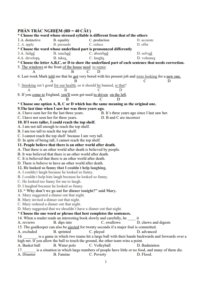 image for page Tổng hợp tài liệu luyện thi đại học