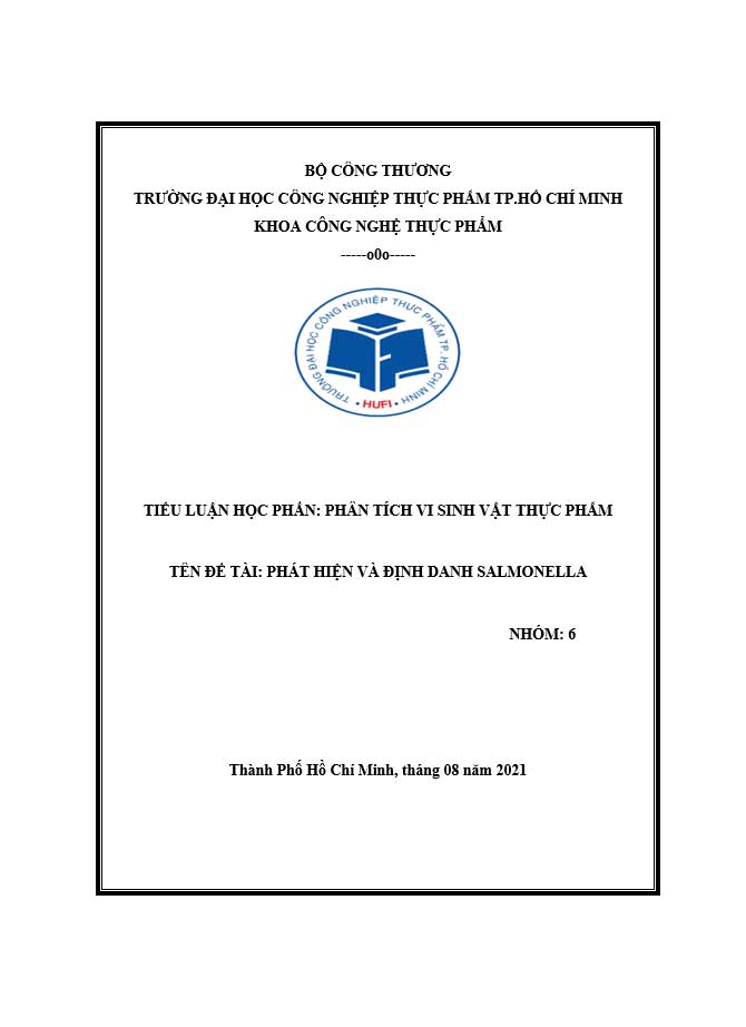 Phát hiện và định danh Salmonella